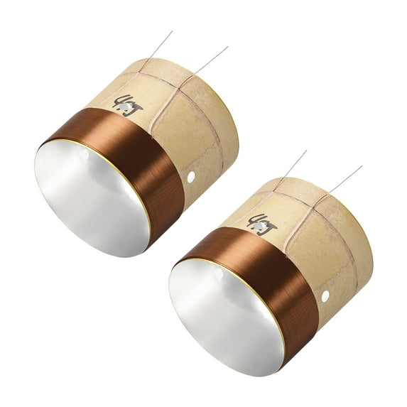 2pcs 49.5mm 2" Woofer Voice Coil 2 Layers Round Copper Wire for Bass Speaker Audio Repairs