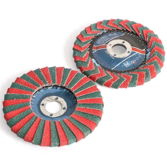 2pcs 4inch/100mm Flap Disc Sandpaper Abrasive Grinding Wheels for Angle Grinder Polish of Metal and Wood, Stainless Steel and Plastic