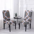 thumbnail image 1 of 2pcs/4pcs Stretchy Spandex Fitted Banquet Chair Cover Dinning Event Slipcover with Printed Pattern For Hotel Dining Wedding Party Catering, 1 of 4