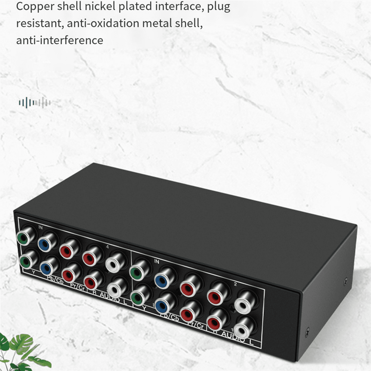 Component Video Switcher 2pcs 4x1 Component Video Signal Switcher YPbPr YCbCr Audio DSW41 ...