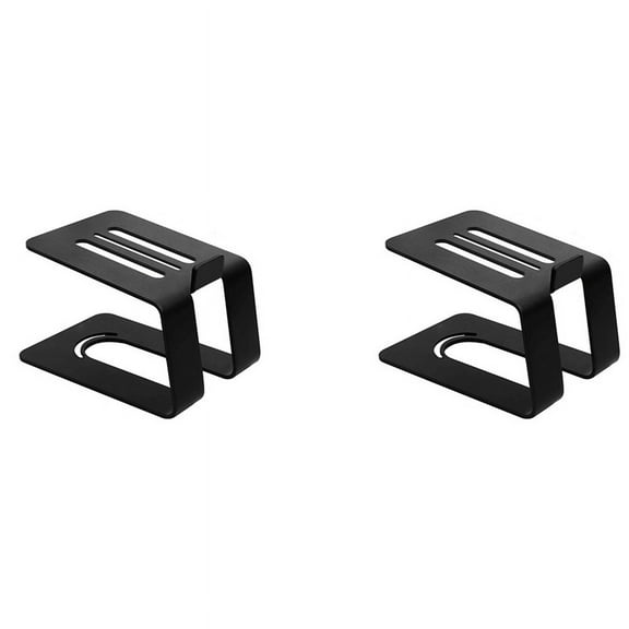 2pcs 5.3in Height Monitor Speaker Stand Riser Comfortable Viewing Angle Stand Mount Solid Speaker Support Metal Riser
