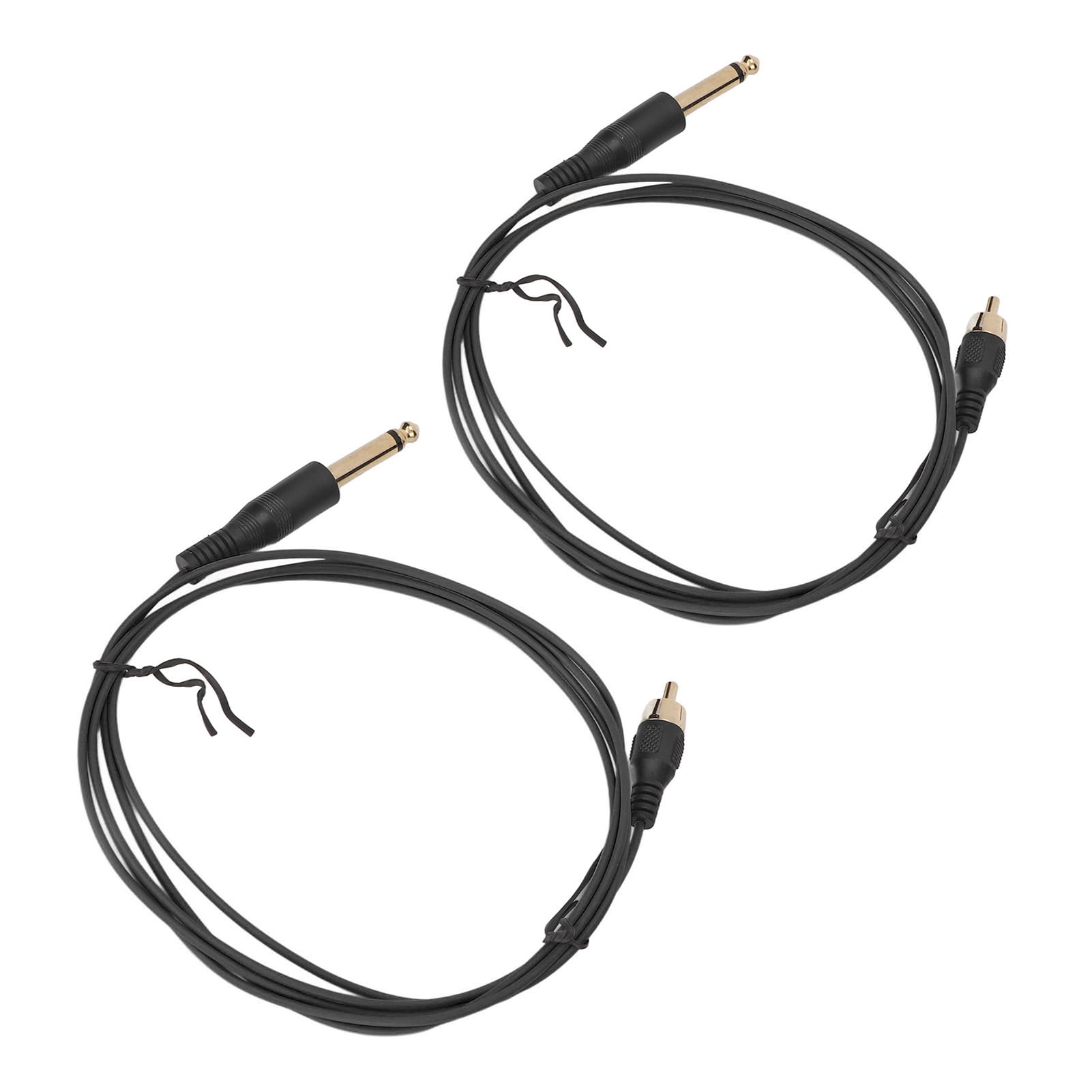 2pcs 5.9ft RCA Tattoo Clip Cord Straight Head Stretchy Flexible Stable