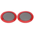 thumbnail image 1 of 2pcs 5" Car Audio Speaker Cover Mesh Subwoofer Horn Guard Circle Grille Protector Red, 1 of 7