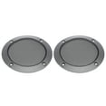 thumbnail image 1 of 2pcs 5" Car Audio Speaker Cover Mesh Subwoofer Horn Guard Circle Grille Protector Titanium Tone, 1 of 7