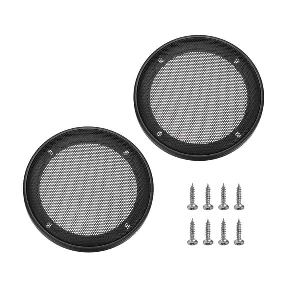 2pcs 5" Grill Mesh Decorative Circle Woofer Guard Protector Cover Parts Black