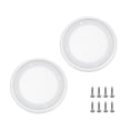 thumbnail image 1 of 2pcs 5" Grill Mesh Decorative Circle Woofer Guard Protector Cover Parts White, 1 of 5