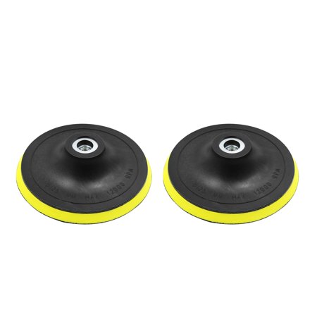 2pcs 5 Inch Car Automotive M10x1.5 Pad Tool Hook Loop Polisher Buffing