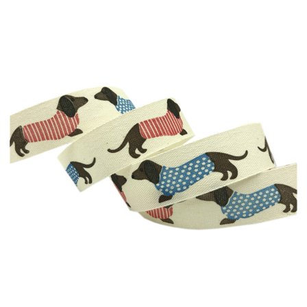 2pcs 5 Yards 1.5cm Printed Cotton Ribbons For Crafts Supplies Wedding Decorations DIY Sewing Accessories Handmade Wrapping Gift