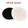 thumbnail image 1 of 2pcs 5 inch Wool Buffing Polishing Pads Bonnets Sanding On Car Buffer, 1 of 15