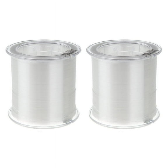 2pcs 500M 0.32mm Strong Monofilament Nylon Fishing Line Transparent,2 x Fishing Line,Transparent