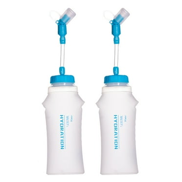 2pcs 500ml TPU Soft Flask Collapsible Sports  Bottle for Hydration Pack for Running Hiking Cycling Climbing Jogging Marathon