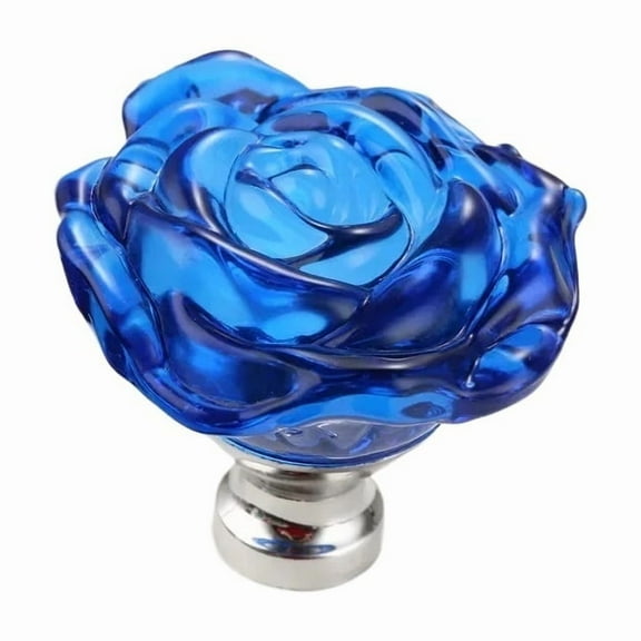 2pcs 50MM Crystal Rose Glass Handle Cabinet Knob Drawer Pull Handle Kitchen Door Wardrobe Hardware