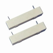 2pcs 50W Fixed Resistor Power Resistor 2 Pin DIP Mount Vertical Ceramic Cement Single Resistor-1R-50W