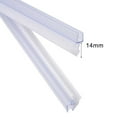 thumbnail image 1 of 2pcs 50cm Seal Shower Shower Door Seal Water Deflector Glass Fixture Household Bathroom 14mm, 1 of 9