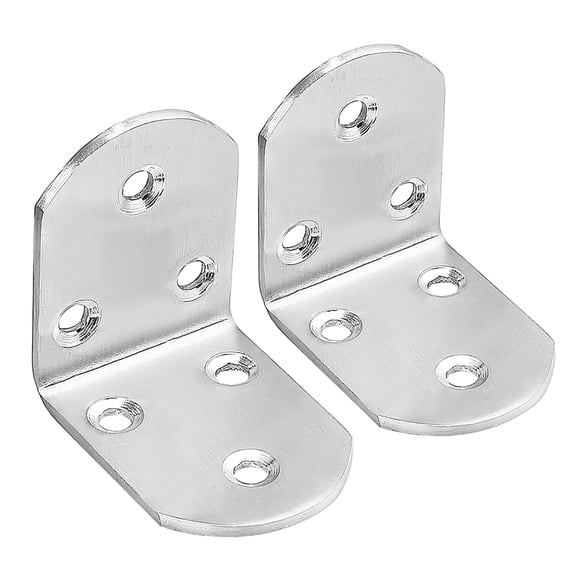 2pcs 50mmx50mmx38mm Stainless Steel Corner Brace Joint L Shape Bracket