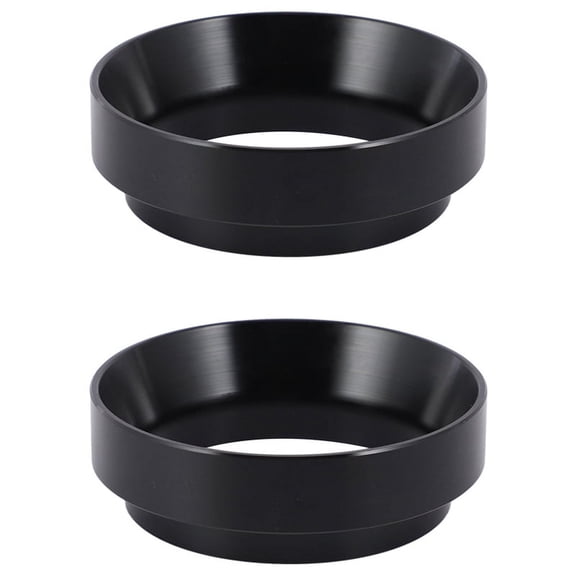 2pcs 58MM Stainless Steel Intelligent Dosing Ring for Brewing Bowl Coffee Powder Espresso Tool Tamper Funnel