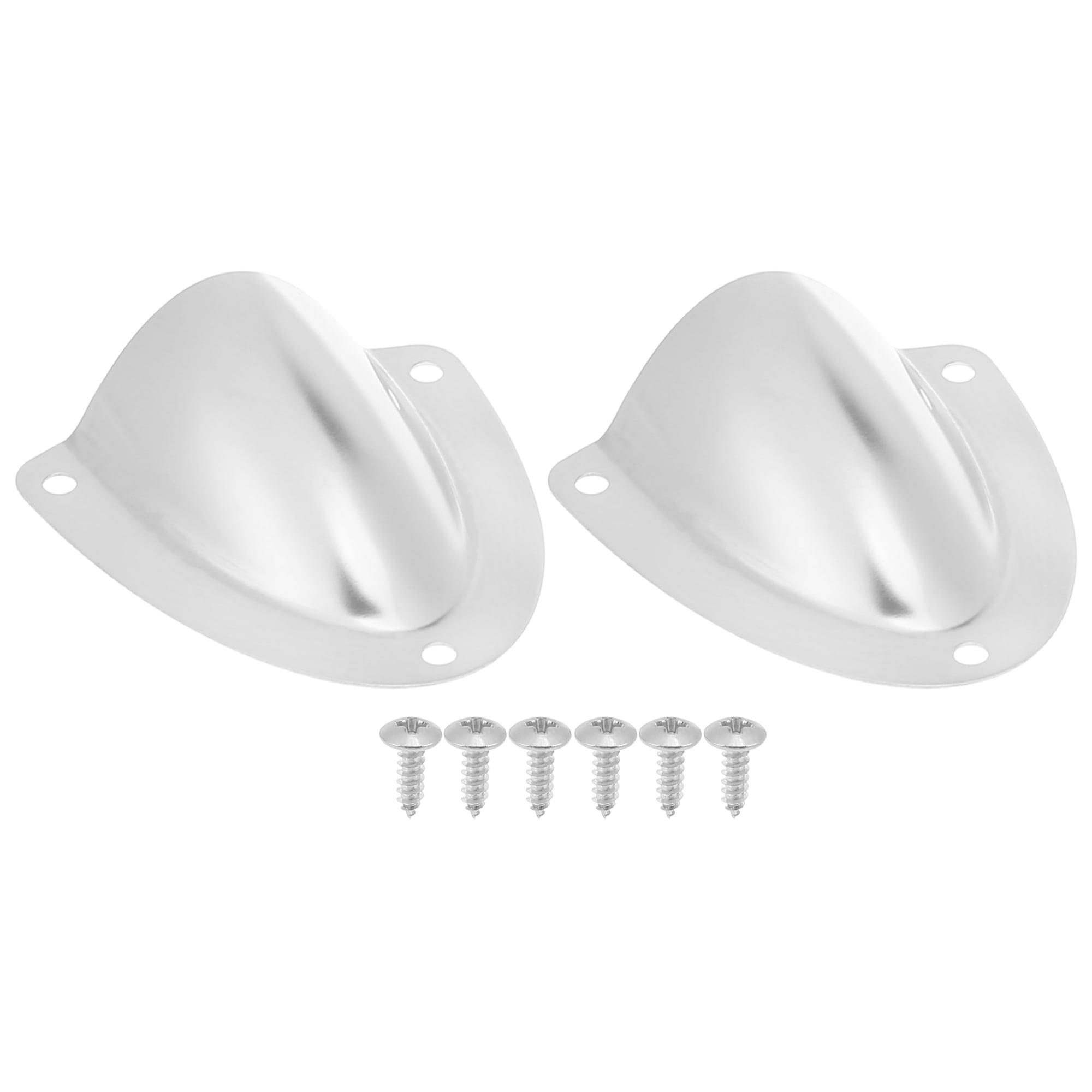 2pcs 58x55mm Boat Wire Cover 316 Stainless Steel Yacht Transducer Cable Cover Clam Shell Vent