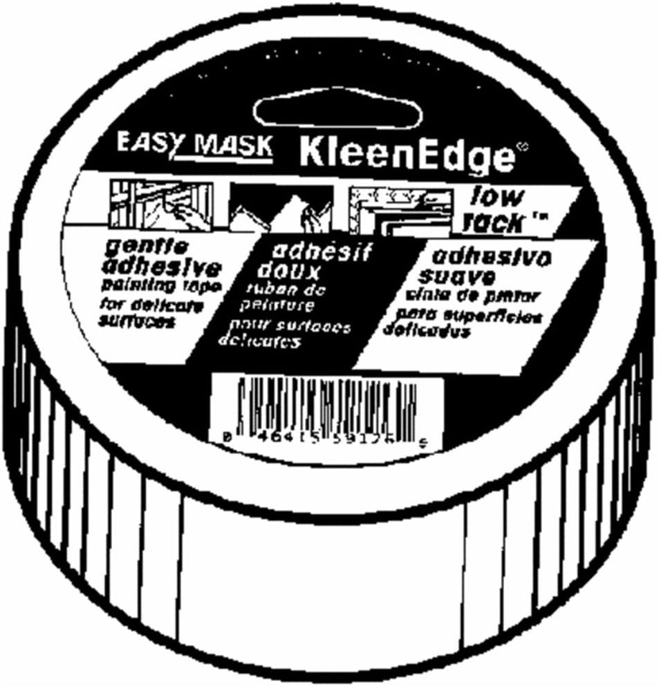2pcs 591260 KleenEdge Low Tack Painting Tape, 1inch x 60Yard