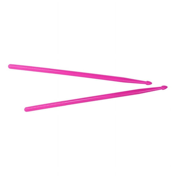 2pcs 5A Luminous Drumsticks Nylon Glow Stage Performer Drummer Gift (Pink)