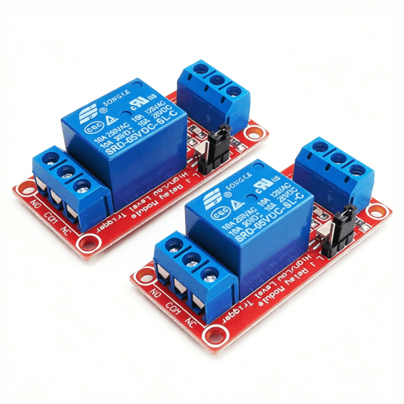 2pcs 5V One Channel Relay Module Relay Switch with OPTO Isolation High Low Level Trigger