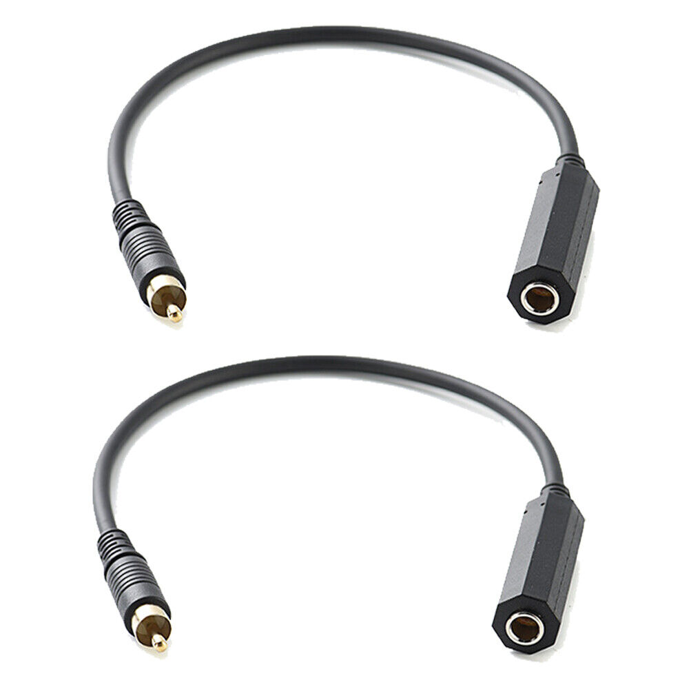 GELRHONR Adattatore Da RCA Maschio A Jack 6.35 Mm (1/4") Femmina Mono – Convertitore Per Mixer, Amplificatori E Subwoofer (Confezione Da 3 Pezzi)