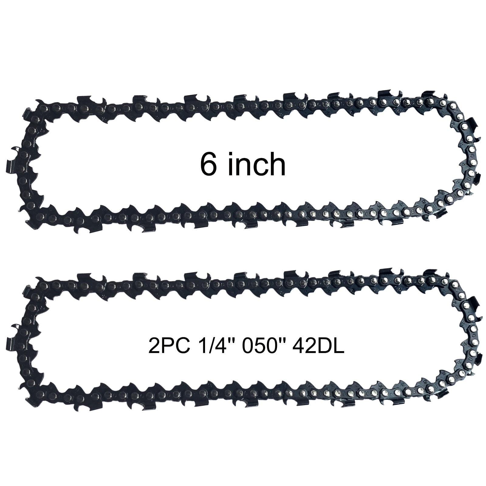 2pcs 6" Chainsaw Chain 1/4 .050" 42DL for Worx WG307 WG320 WG321 Jawsaw