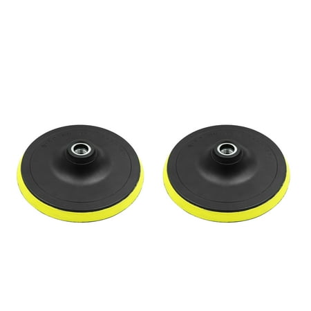 2pcs 6 Inch Car Automotive M16x2.0 Pad Tool Backing Plate Hook Loop Polisher Buffing