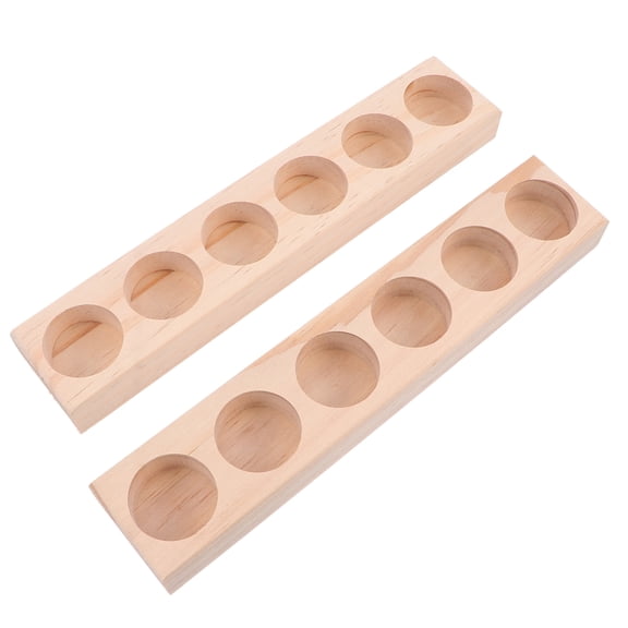 2pcs 6 Slots Display Shelf Rack Essential Oil Storage Stand Holder Organizer