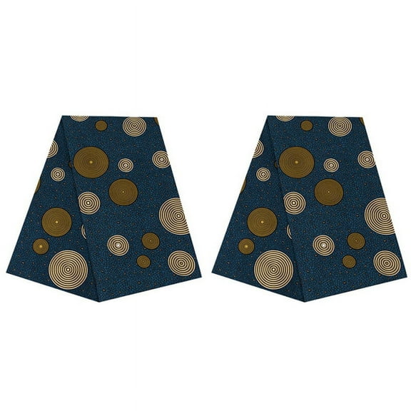 2pcs 6 Yards African Polyester Wax Prints Fabric African Fabric for Dress