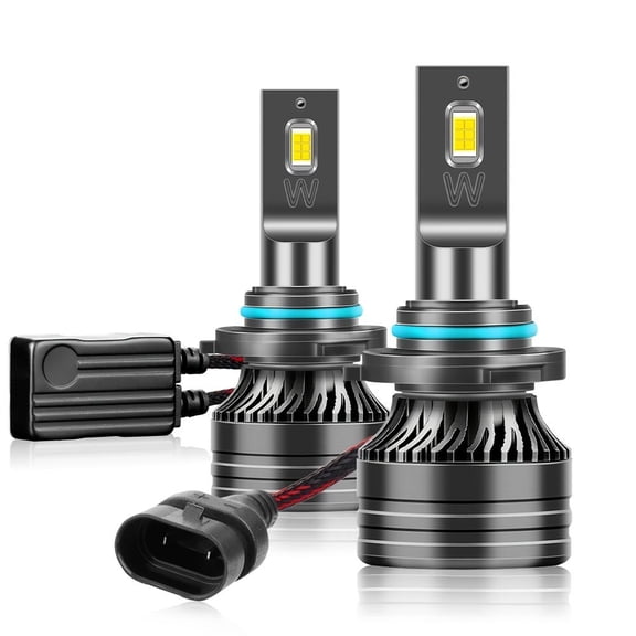 2pcs 6000K 55000LM LED Car Headlights, CSP Bright Chip, Plug & Play with External Drive, Canbus Connectivity - Perfect for H4, H7, H11, H1, 9005, HB3, 9006, HB4 Low & High Beam Bulbs, Car Lighting