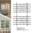 thumbnail image 1 of 2 PCS Black Rectangular Window Bar Guard Window Security Bars Sturdy Window Guard 24*36 For Home, 1 of 19