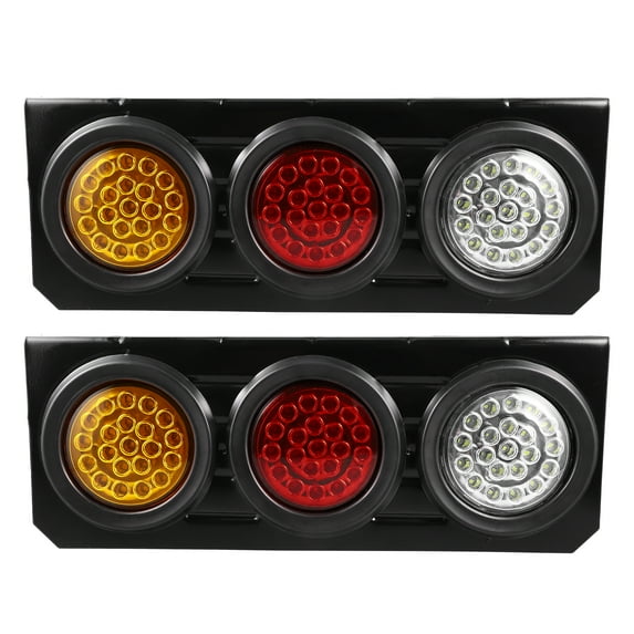 2pcs 63 LED Trailer Lights 12V-36V Turn Signal Brake Tail Light for Trailer Truck Boat Pickup RV UTV UTE