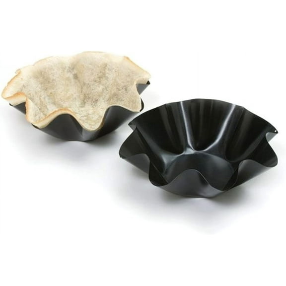 2pcs (6inch/8inch)Tortilla Pan - Non-Stick Carbon Steel Taco Salad Bowl Fruit Dessert Salad Bowl Dish Tableware Tortilla Shell Pans