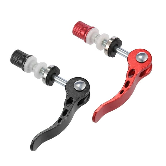 2pcs 6mm Aluminium Alloy Bicycle Bike Seat Post Quick Release Pin Seatpost Skewer Bolt Red Black