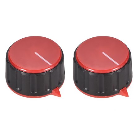 2pcs, 6mm Potentiometer Control Knobs For Electric Guitar Acrylic Volume Tone Knobs Red