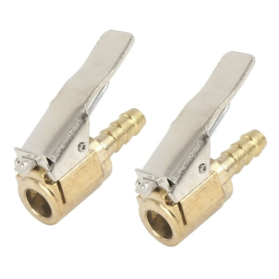 2pcs 6mm Vehicle Tire Chuck Clip Air Inflator Compressor Pump Adapter Connect Accessories