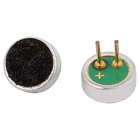 2pcs 6x2mm 30-32dB Electret Condenser Microphone High Sensitivity Pickup