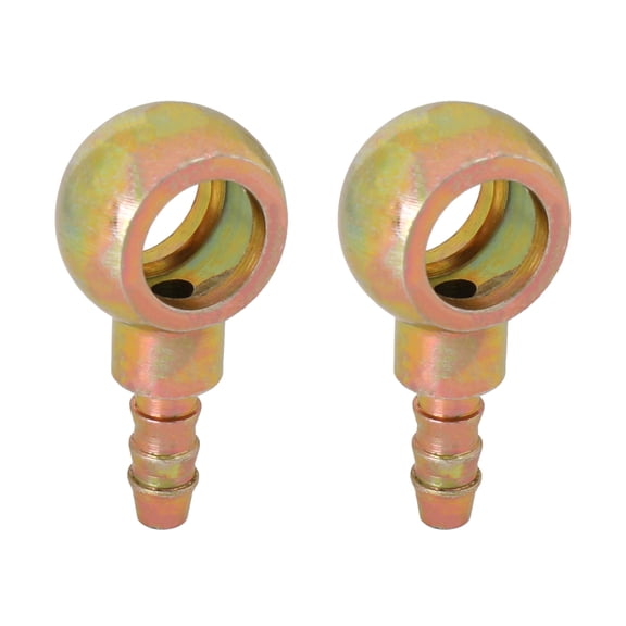 2pcs 7.5mm ID Hose Barb 14mm Banjo Fitting Fuel Line Adapter Connector for Car