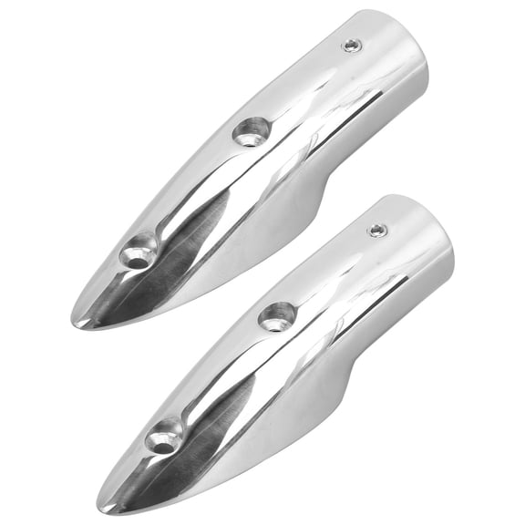 2pcs 7/8in Handrail End 316 Stainless Steel Anti Corrosion Accessory for Marine Boat