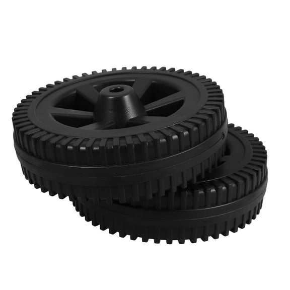 2pcs 7 Inch Plastic Grill Wheels BBQ Caster Wheels Grill Wheels For Gas Grills BBQ Grill Lawn Mowers Utility Cart Black
