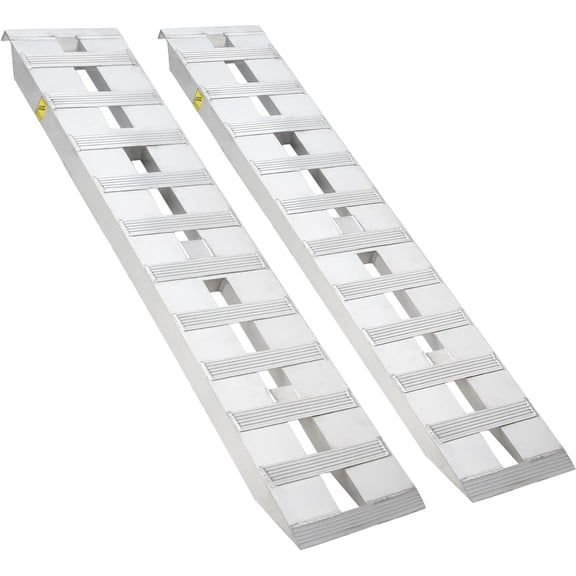 2pcs 72"x15" Aluminum Trailer Ramps Heavy-Duty Loading Ramps with Top Hook Attaching End, Universal Aluminum Trailer for Truck Auto,Tractor,Quad, Lawn Mower, Snow Blower