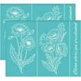 thumbnail image 1 of 2pcs 8.6x11 Inch Silk Screen Printing Stencils Self-Adhesive Silk Screen Stencils Flower Screen Stencils Reusable Mesh Transfers, 1 of 9