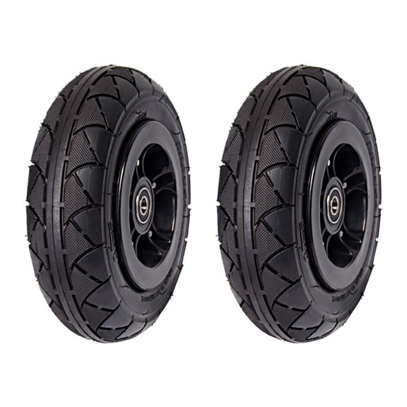 2pcs 8 Inch Off Road Wheel Pneumatic Rubber All Terrain Mountain Wheels Kit for DIY Skateboard /Scooter/ROTATING