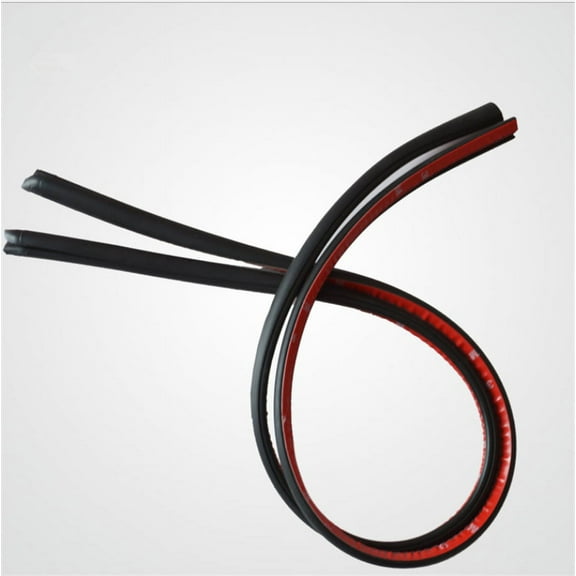 2pcs 80cm Car B Pillar EPDM Rubber Seal Strip Dual Side Self Adhesive Anti-Noise