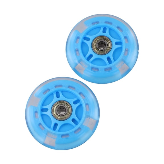 2pcs 80mm Scooter Wheels LED Flash Replacement Wheel Roller Skates Wheels