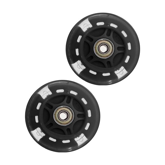 2pcs 80mm Scooter Wheels LED Flash Replacement Wheel Roller Skates Wheels