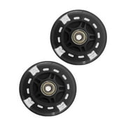 2pcs 80mm Scooter Wheels LED Flash Replacement Wheel Roller Skates Wheels