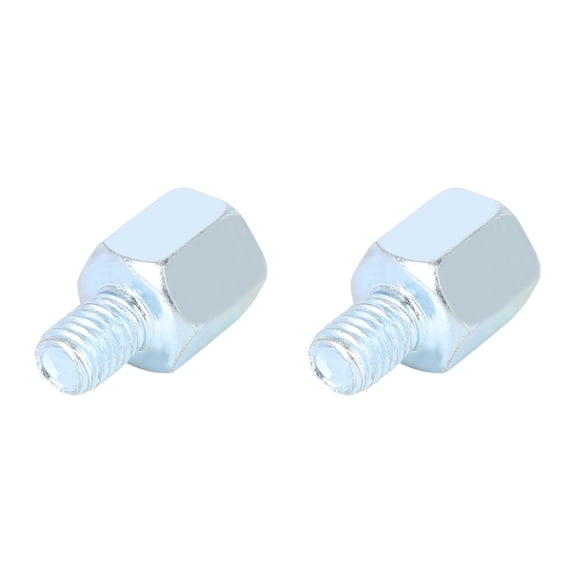 2pcs 8mm LH to 8mm RH Rearview Mirrors Reverse Adapter Screws Bolt Silver Tone for Motorcycle Bike E-bike