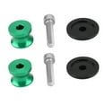 thumbnail image 1 of 2pcs 8mm Motorcycle CNC Rear Stand Swing Arm Spool Sliders Stand Swingarm Bobbins (Green), 1 of 8