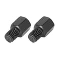 thumbnail image 1 of 2pcs 8mm RH to 10mm RH Black Metal Rearview Mirrors Adapter Bolt Screw for Motorcycle, 1 of 7